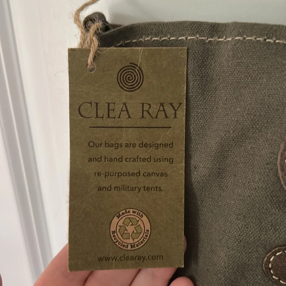 Brown Canvas Tote Bag with Graphic Design - Picture 3 of 5